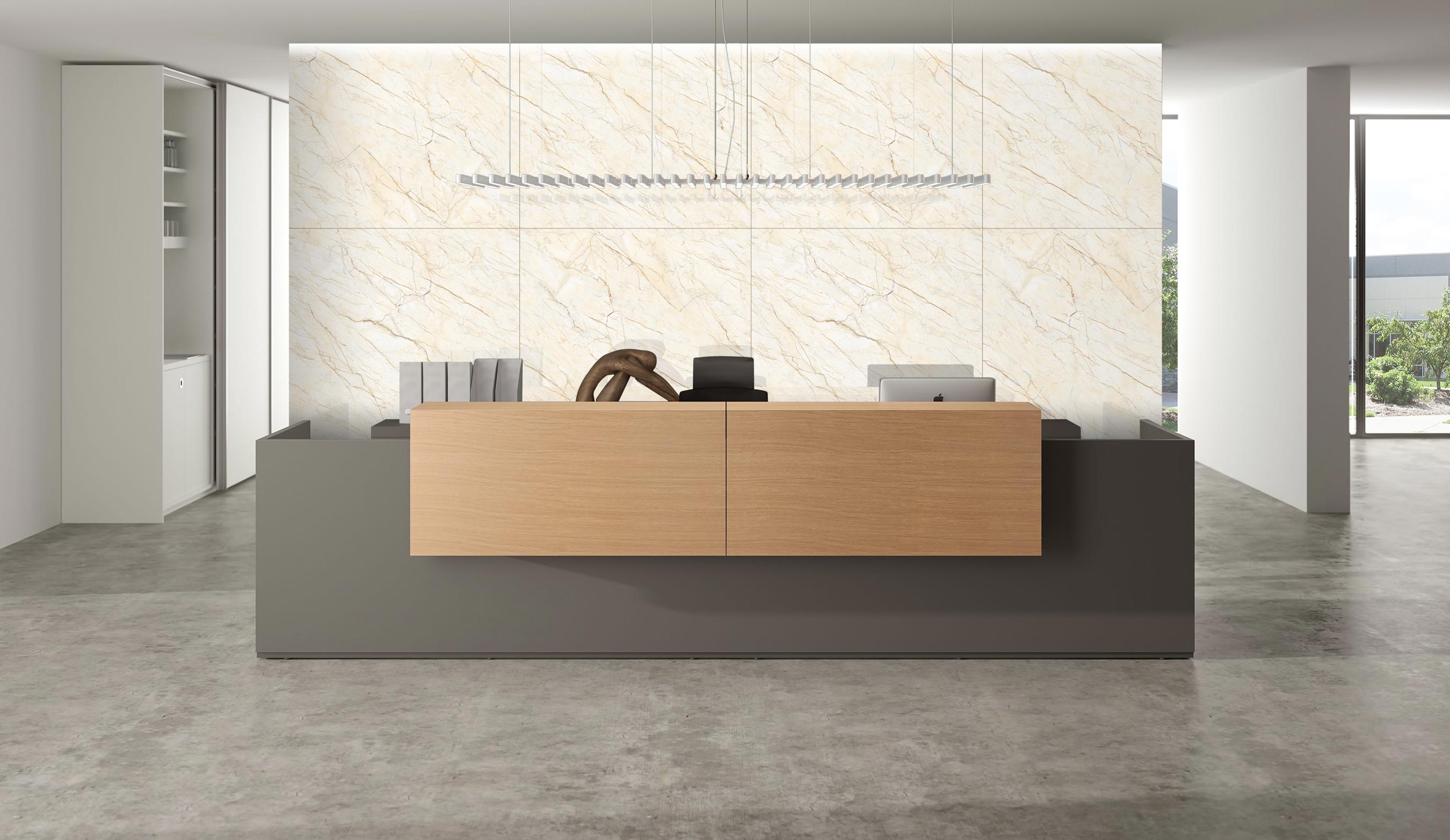 Light-Coloured Wall Tiles with Dark Floor Tiles