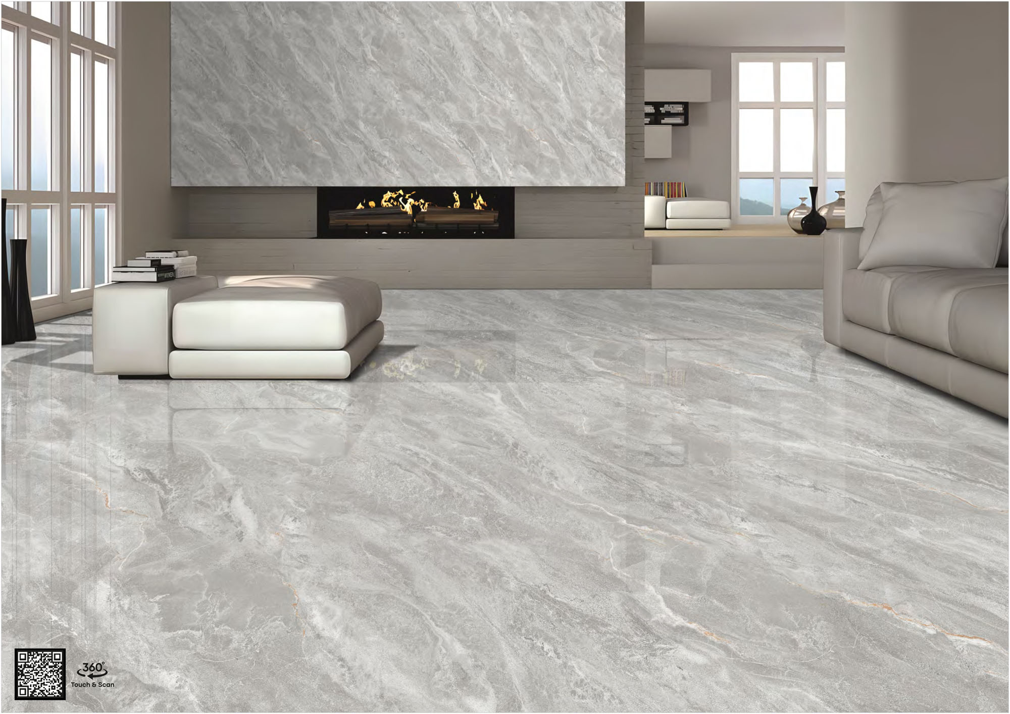How to Choose Living Room Tile Size for Big Spaces