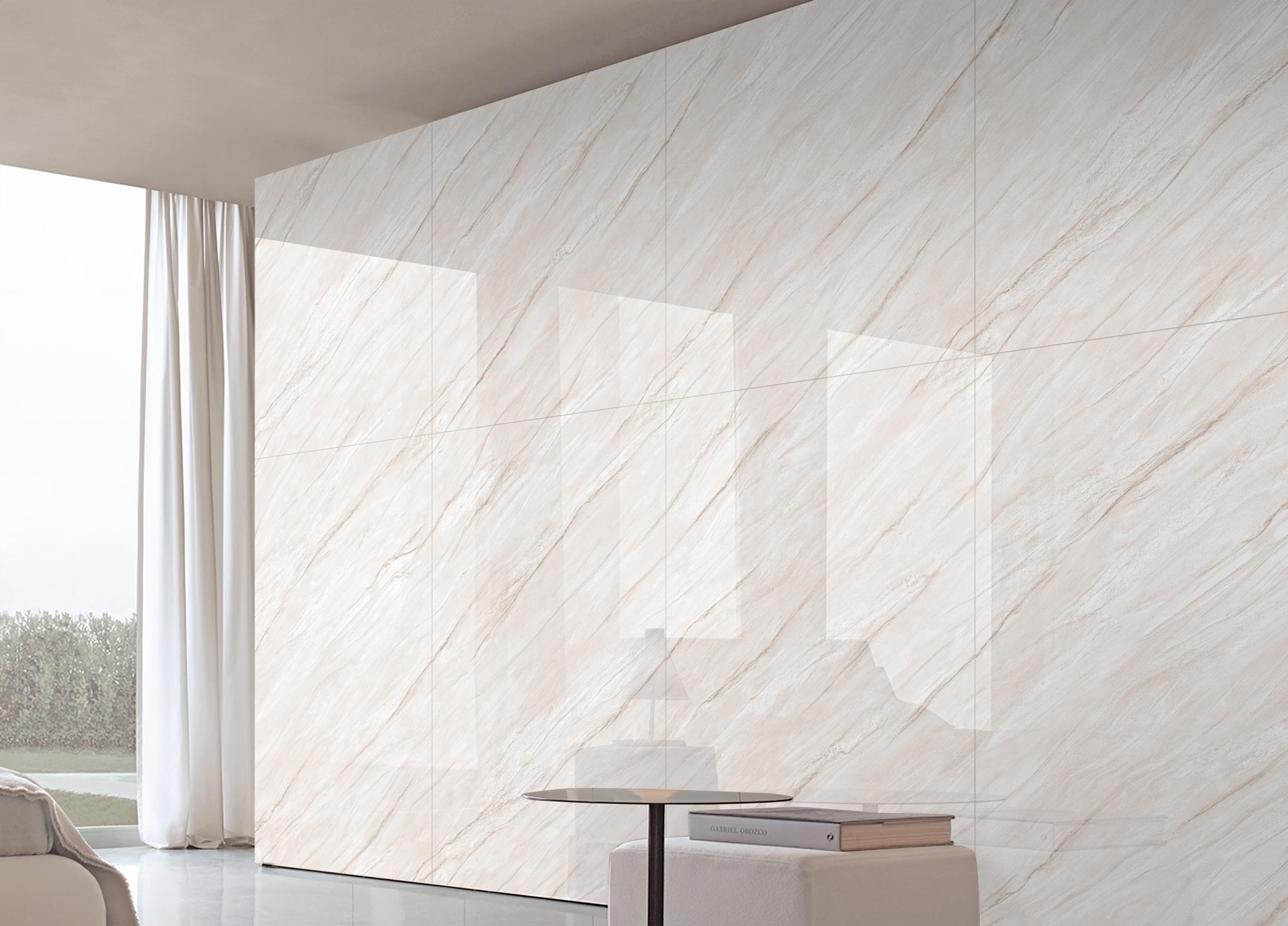 Marble look tiles