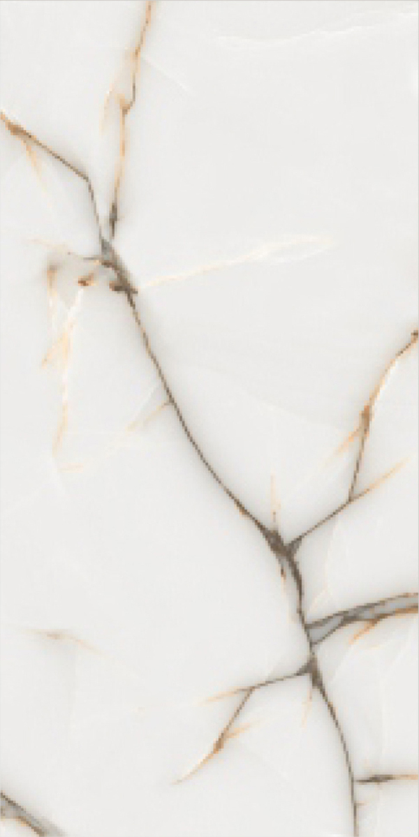 Glossy Finish Aster Bianco  GVT 600x1200mm