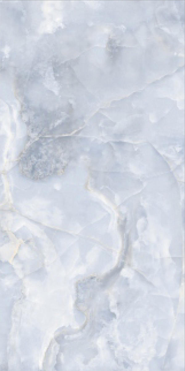 Glossy Finish Aura Onyx Blue GVT 600x1200mm