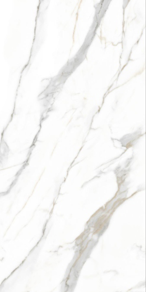 Glossy Finish Calacatta Gold Statuario GVT 600x1200mm