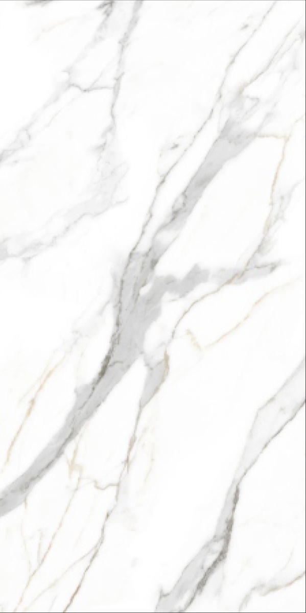 Glossy Finish Calacatta Gold Statuario GVT 600x1200mm