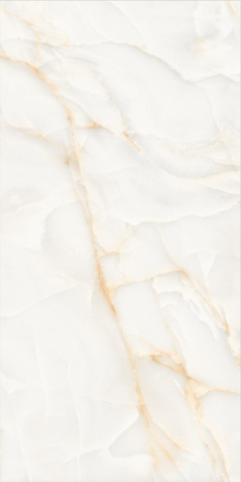 Glossy Finish Lujo Onyx Bianco GVT 600x1200mm