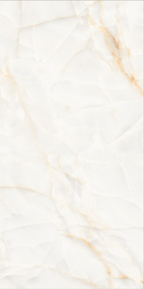 Glossy Finish Lujo Onyx Bianco GVT 600x1200mm