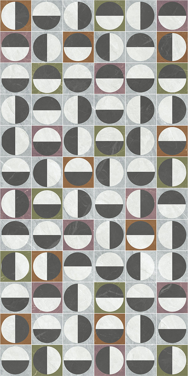 Glossy Finish Beton Gris Decor GVT 600x1200mm