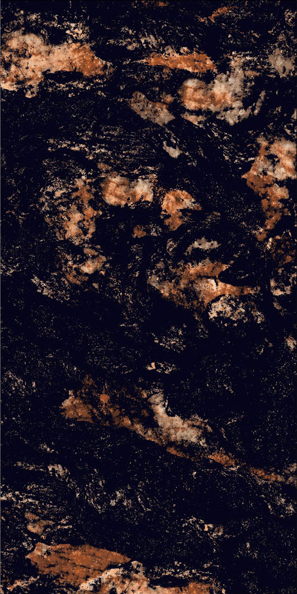 High Glossy Finish Kebon Nero GVT 600x1200mm