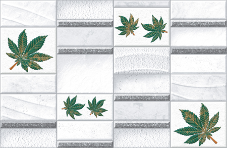 Madrid 09 300x450mm Matte Ceramic tile in a floral look