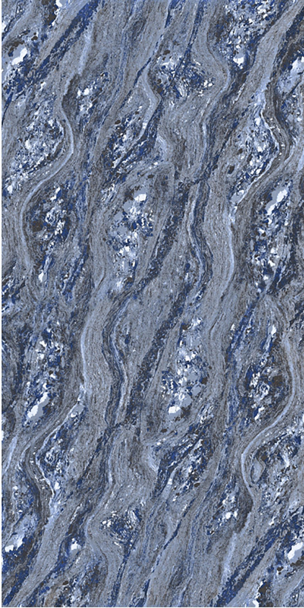 Glossy Finish Matrix Azul Double Charge 600x1200mm