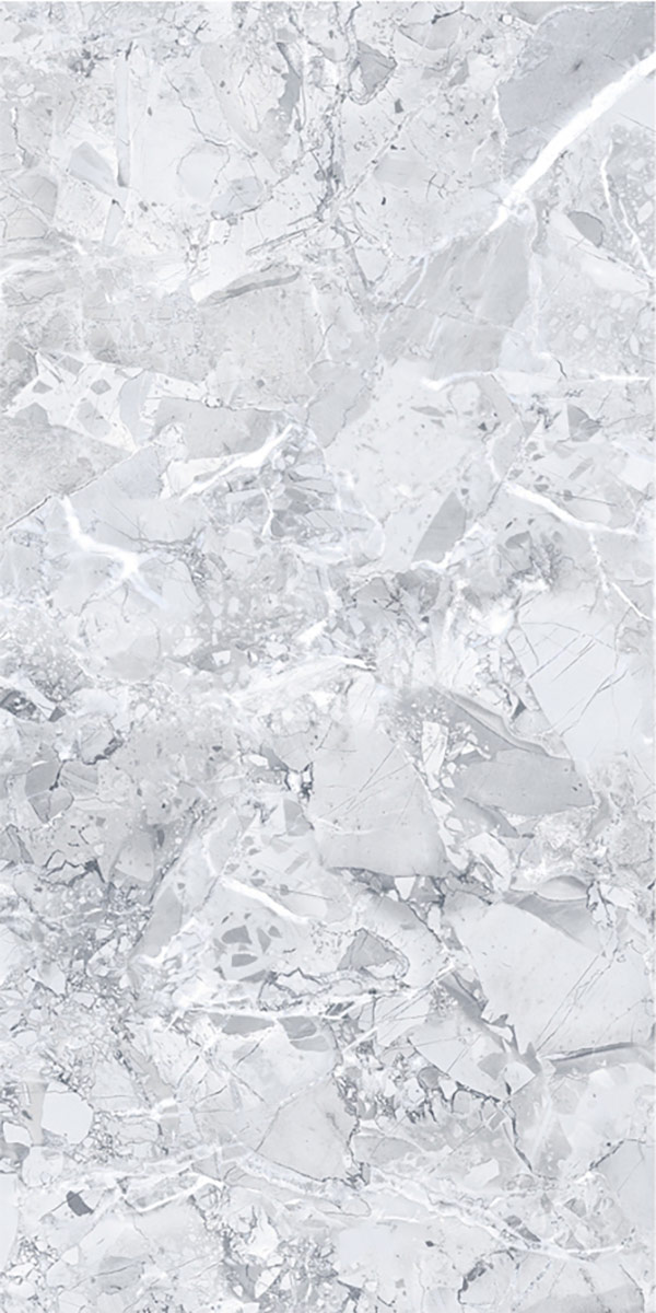 Glossy Finish Meta Gris GVT 600x1200mm