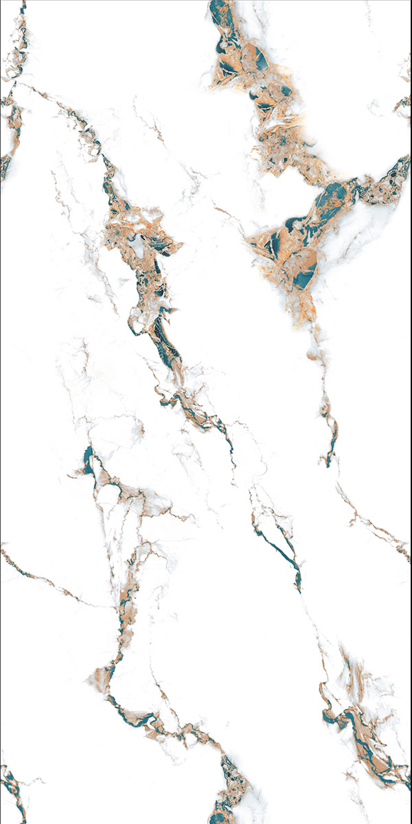 Glossy Finish Oscan Statuario GVT 600x1200mm