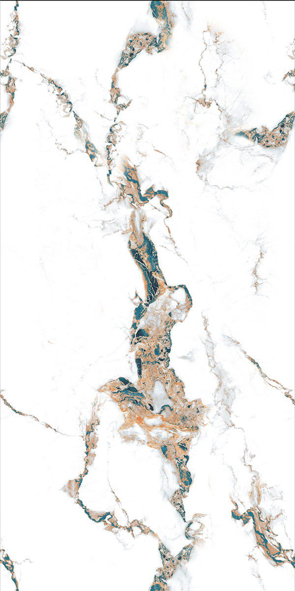 Glossy Finish Oscan Statuario GVT 600x1200mm