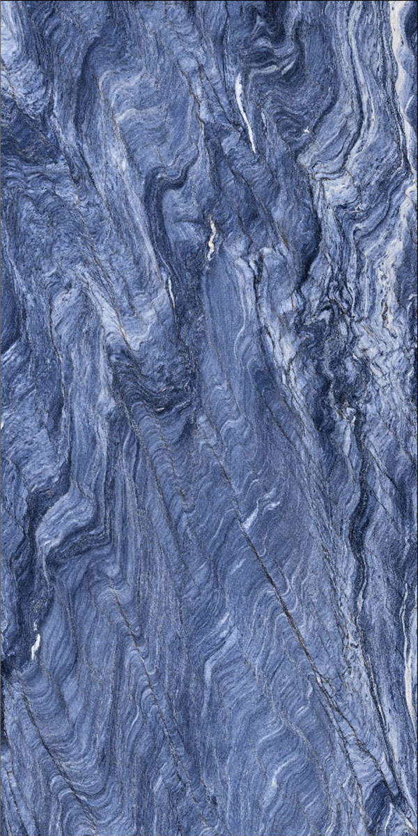 High Glossy Finish Polo Blue GVT 600x1200mm