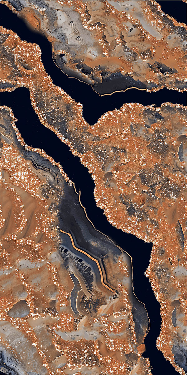 High Glossy Finish Provenza Brown GVT 600x1200mm