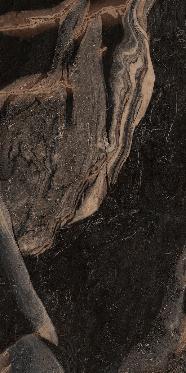 High Glossy Finish Infinity Brown GVT 600x1200mm