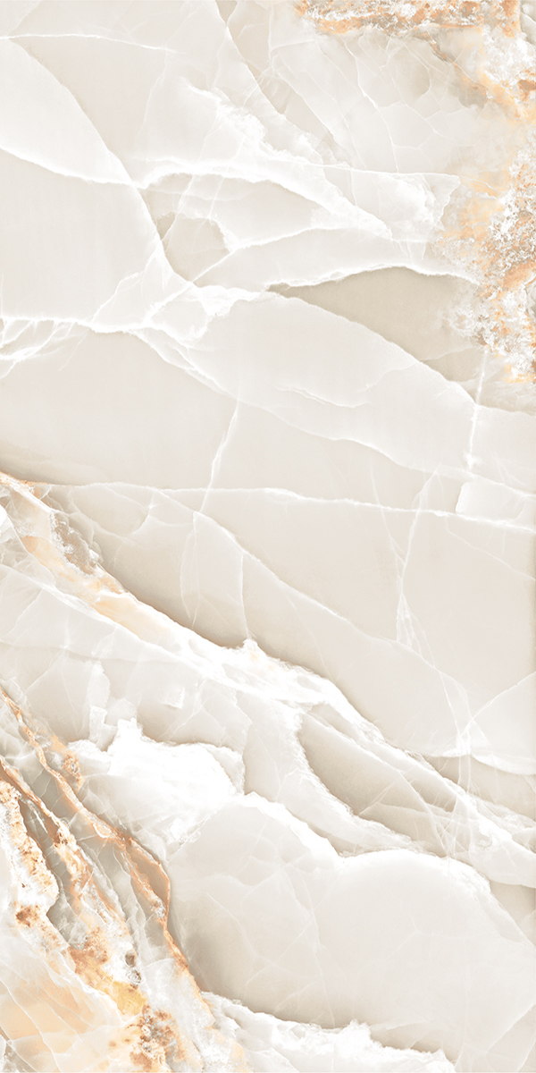 High Glossy Finish Onyx Robins Gold GVT 600x1200mm