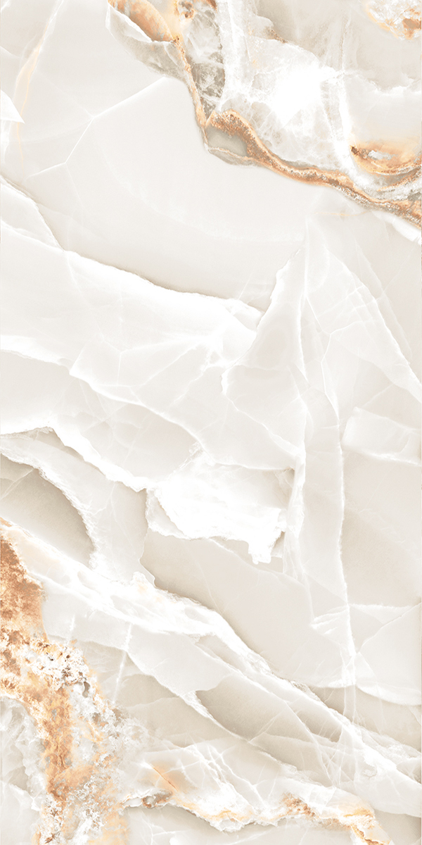 High Glossy Finish Onyx Robins Gold GVT 600x1200mm