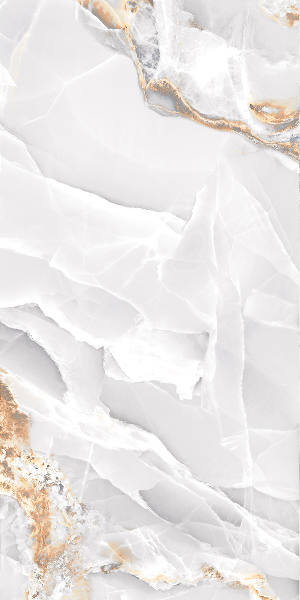 High Glossy Finish Onyx Robins White GVT 600x1200mm