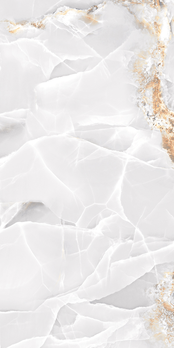 High Glossy Finish Onyx Robins White GVT 600x1200mm