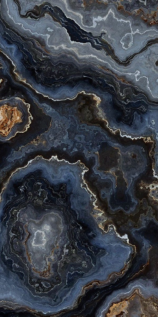 High Glossy Finish Oxell Blue GVT 600x1200mm