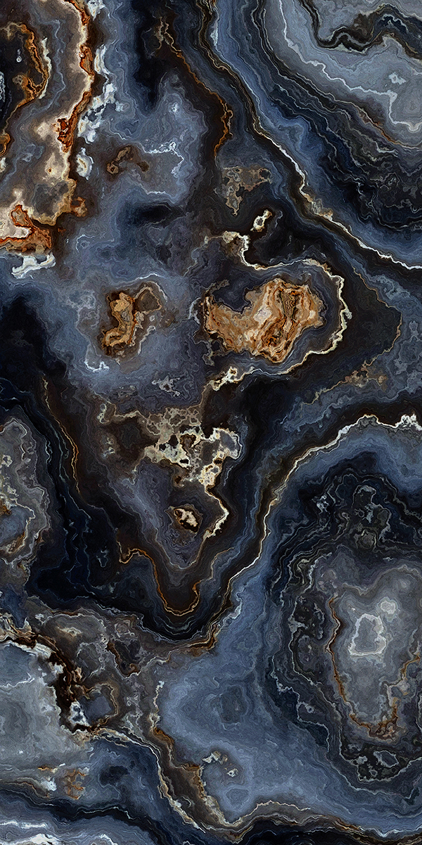 High Glossy Finish Oxell Blue GVT 600x1200mm