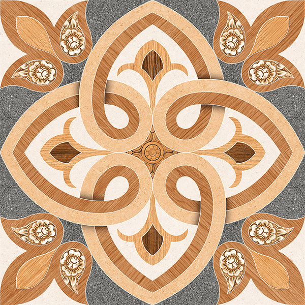 1017 600x600mm Matte Porcelain tile in a decor, moroccan look