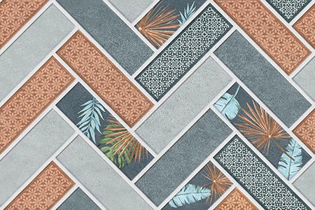 10726-HL 300x450mm Glossy Ceramic tile in a subway look