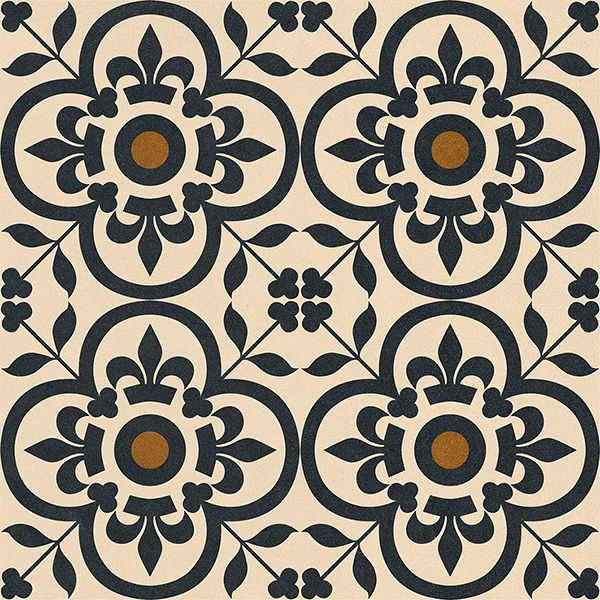 3087 600x600mm Matte Porcelain tile in a moroccan look