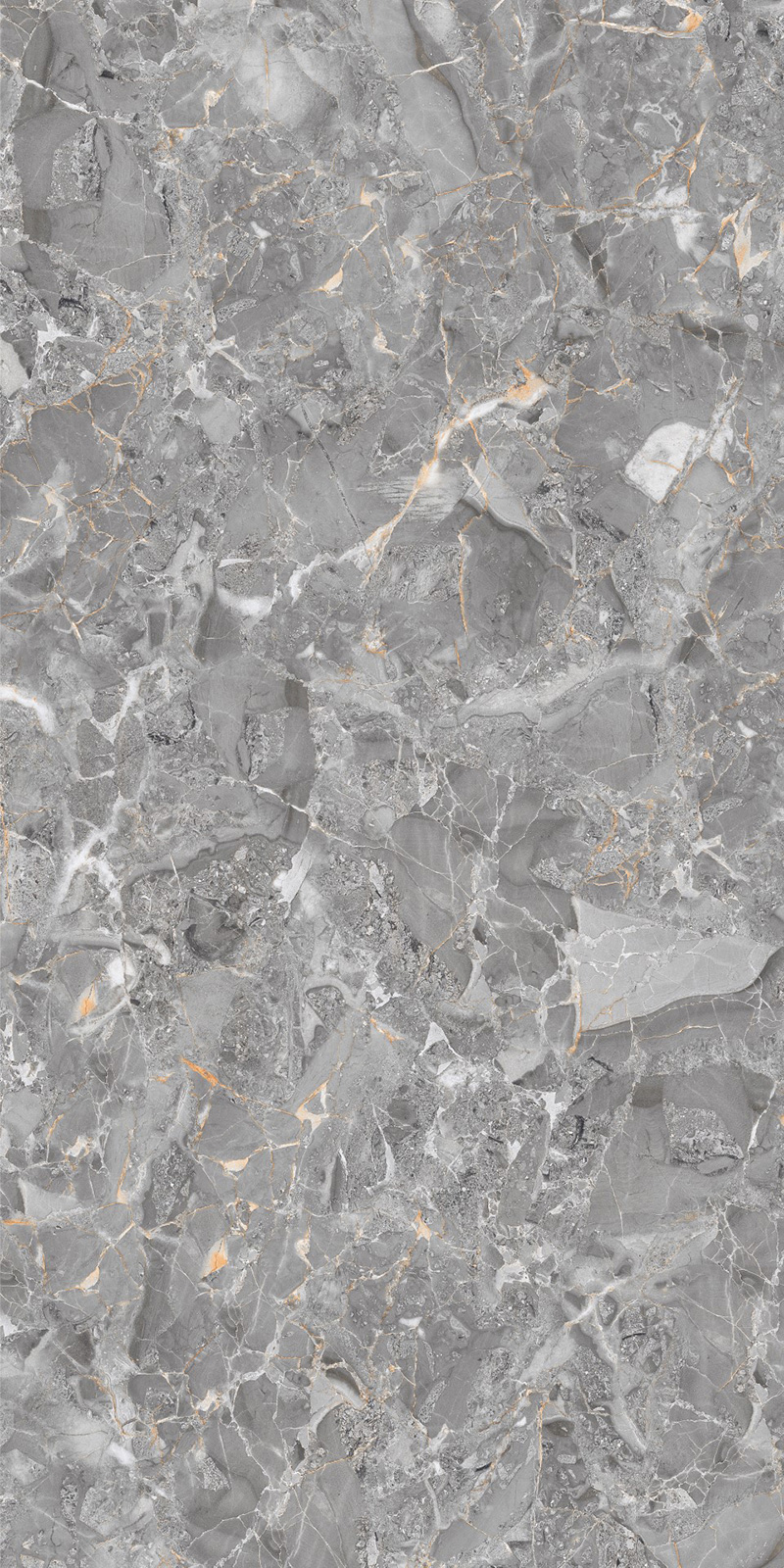 Glossy Finish 80160 GL BULGARY GREY GVT 800x1600mm