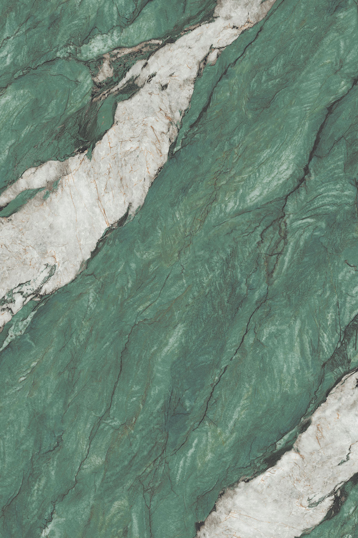 High Glossy Finish AMAZZONITE GREEN GVT 1200x1800mm