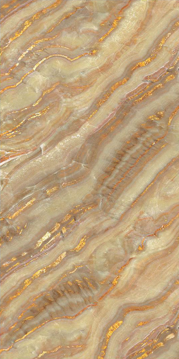 Glossy Finish AURIC GOLD PGVT 600x1200mm