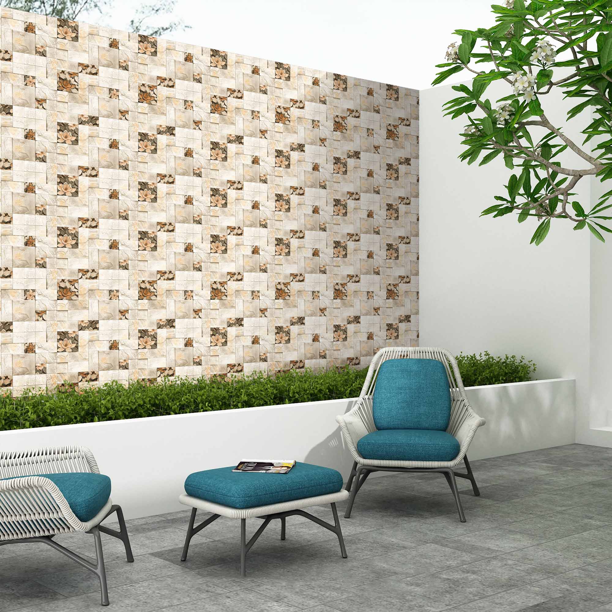 Patio Tiles Mockup, Patio Tiles Preview
