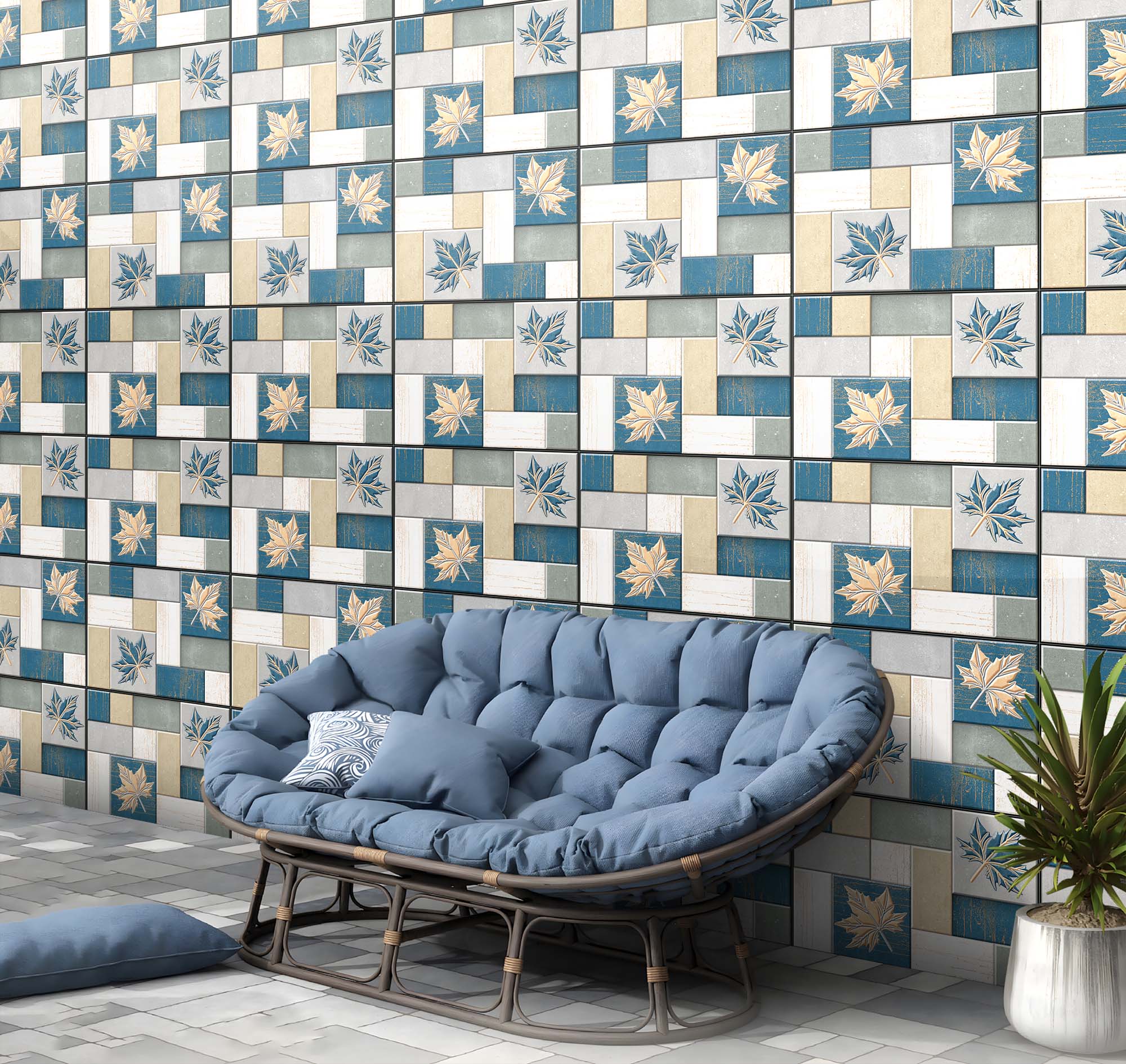 Patio Tiles Mockup, Patio Tiles Preview