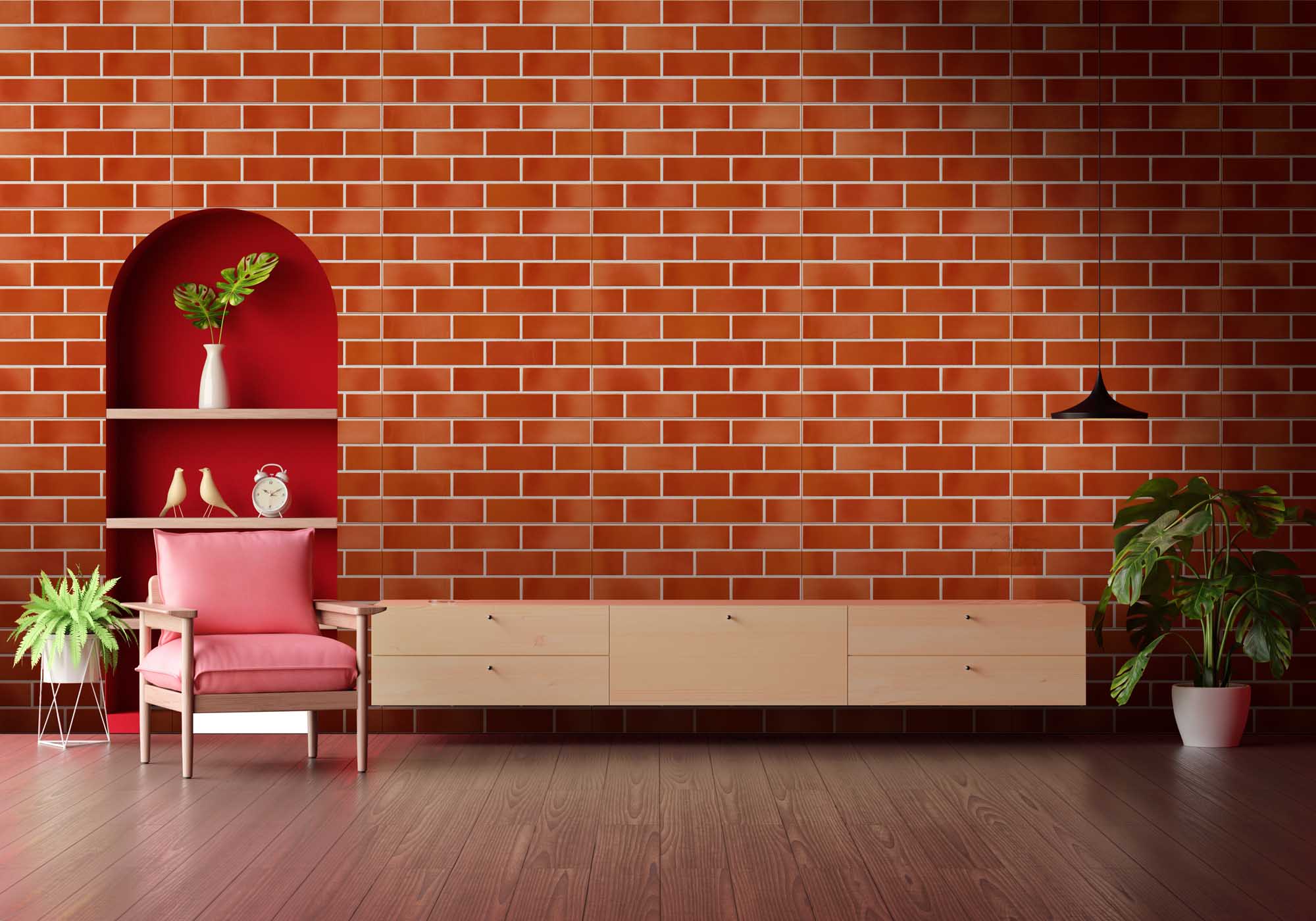 Living Room Tiles Mockup, Living Room Tiles Preview