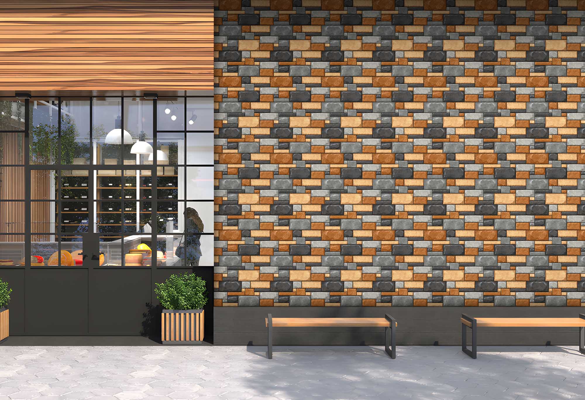 Outdoor Tiles Mockup, Outdoor Tiles Preview