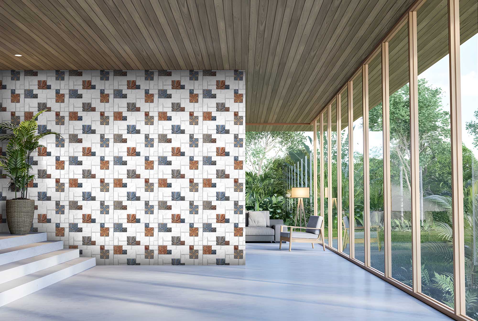 Outdoor Tiles Mockup, Outdoor Tiles Preview