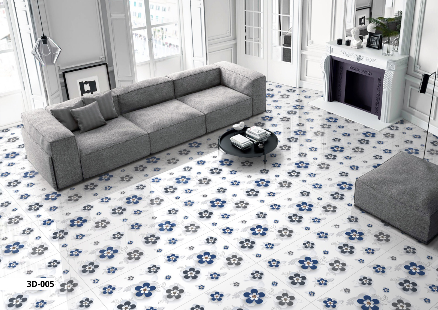 Living Room Tiles Mockup, Living Room Tiles Preview