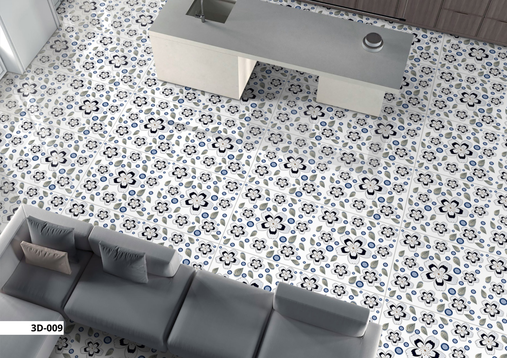 Living Room Tiles Mockup, Living Room Tiles Preview