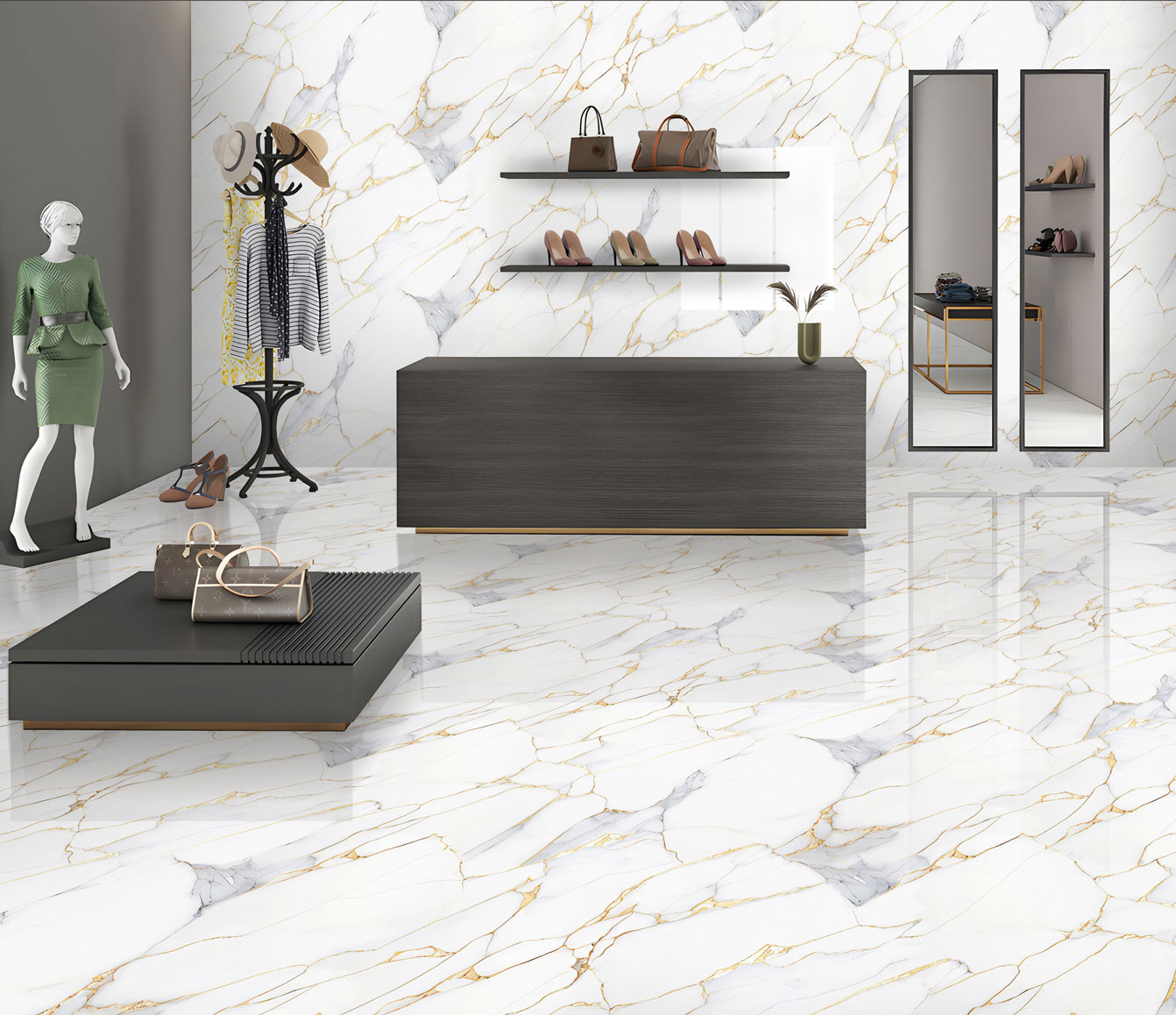 Showroom Tiles Mockup, Showroom Tiles Preview