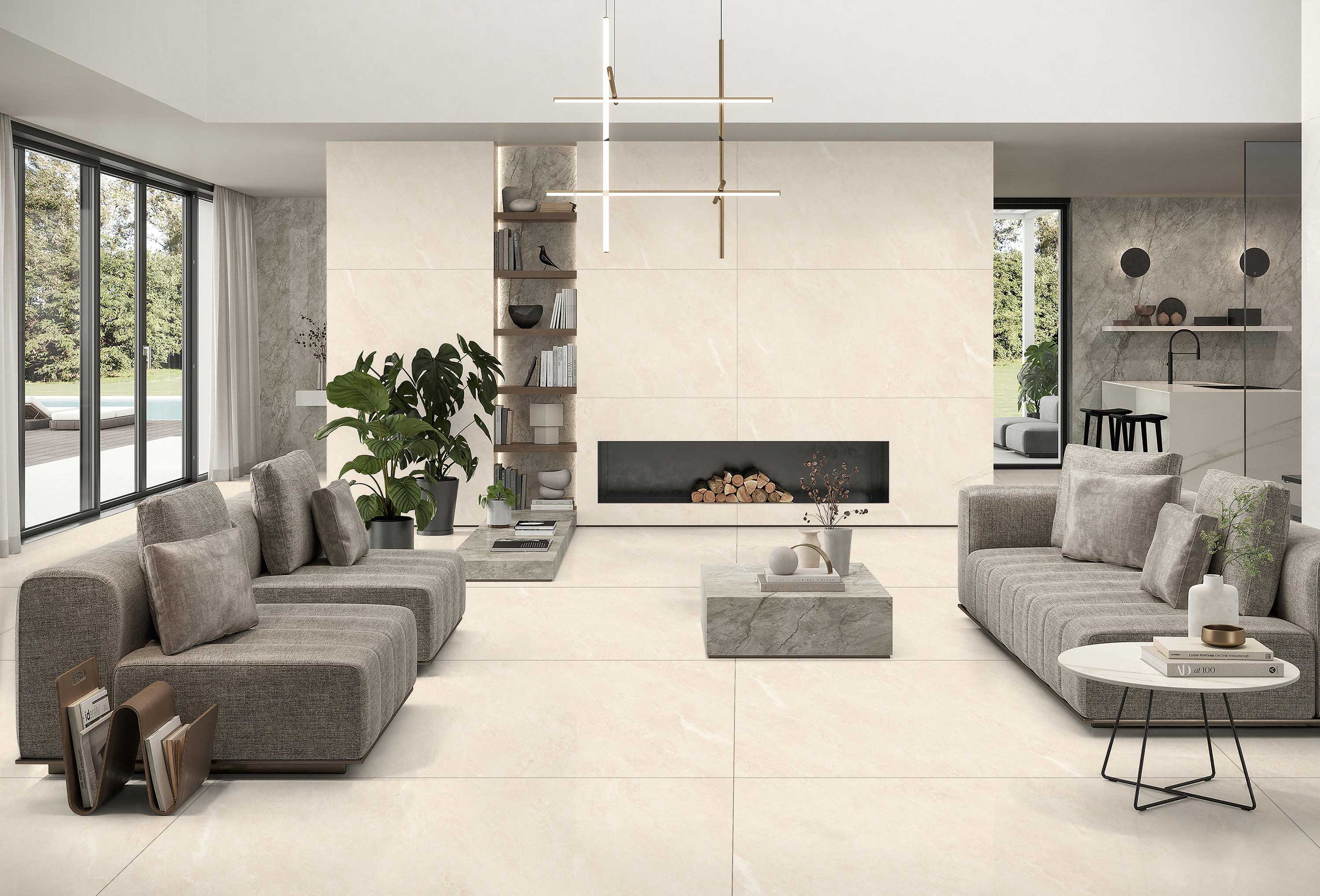 Living Room Tiles Mockup, Living Room Tiles Preview