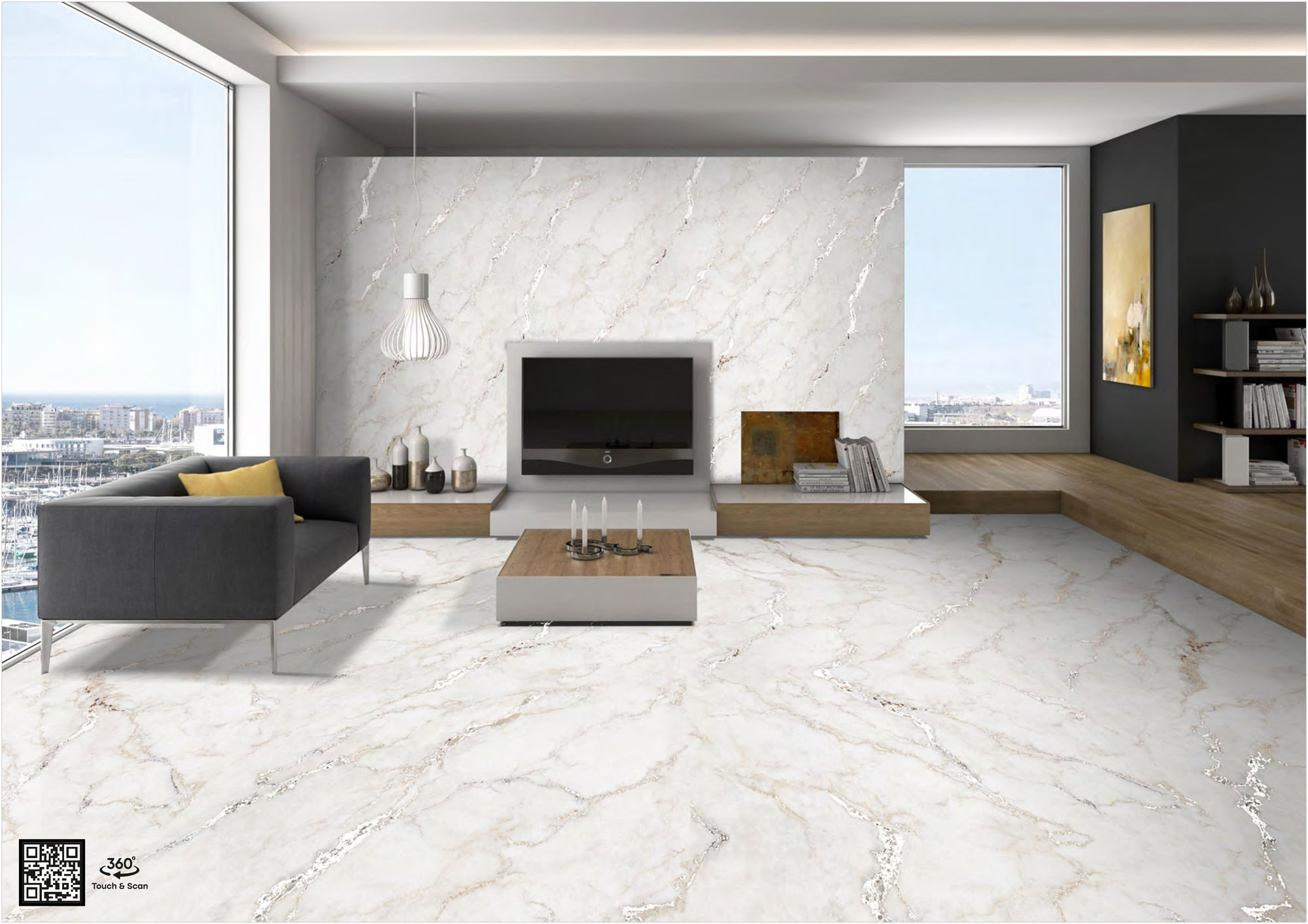 Living Room Tiles Mockup, Living Room Tiles Preview