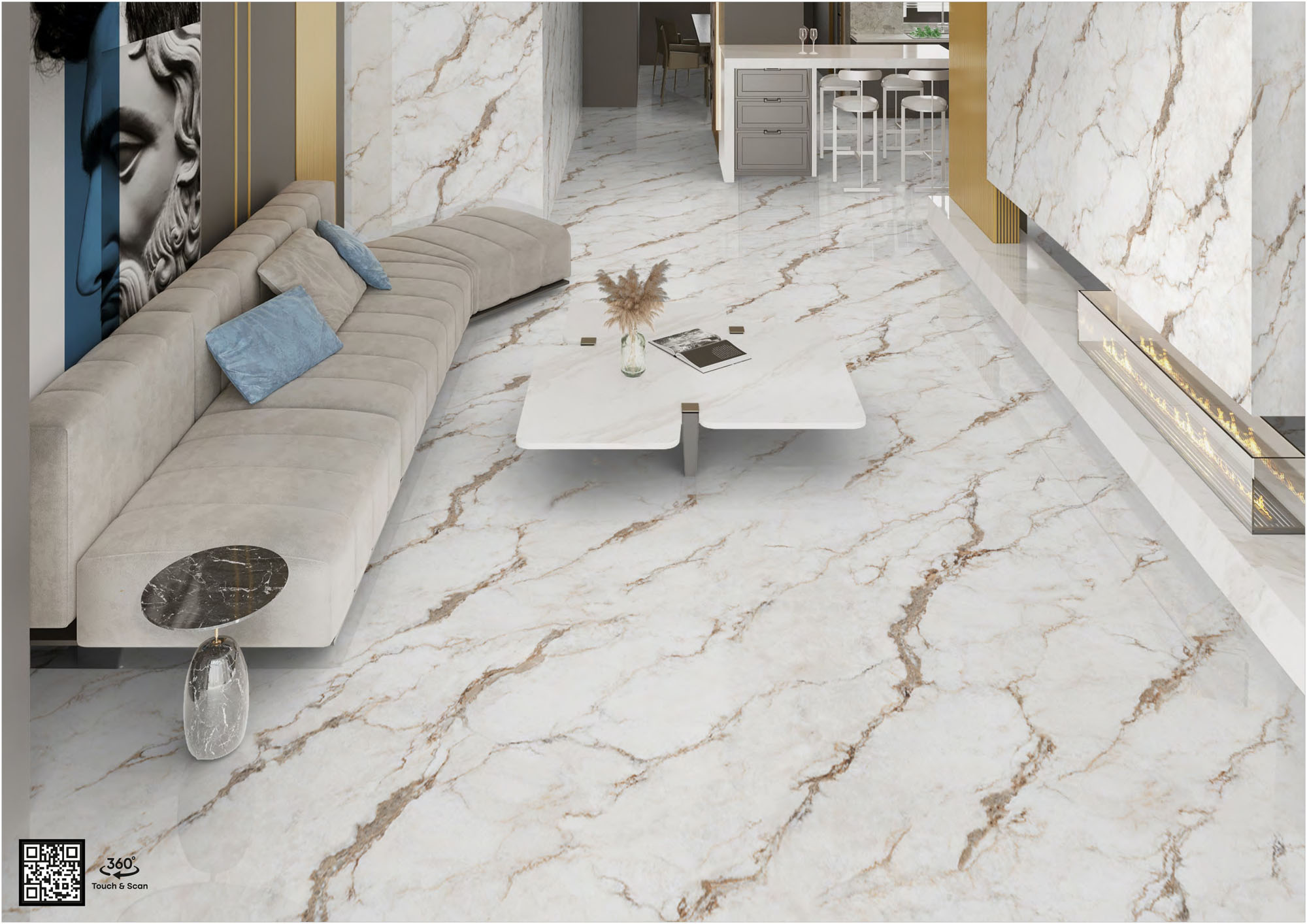 Living Room Tiles Mockup, Living Room Tiles Preview