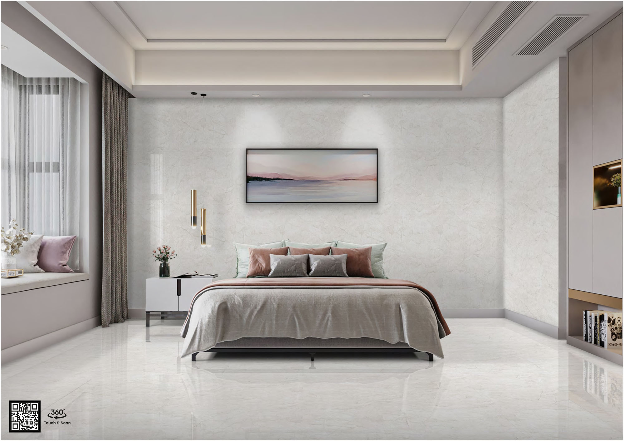 Bedroom Tiles Mockup, Bedroom Tiles Preview