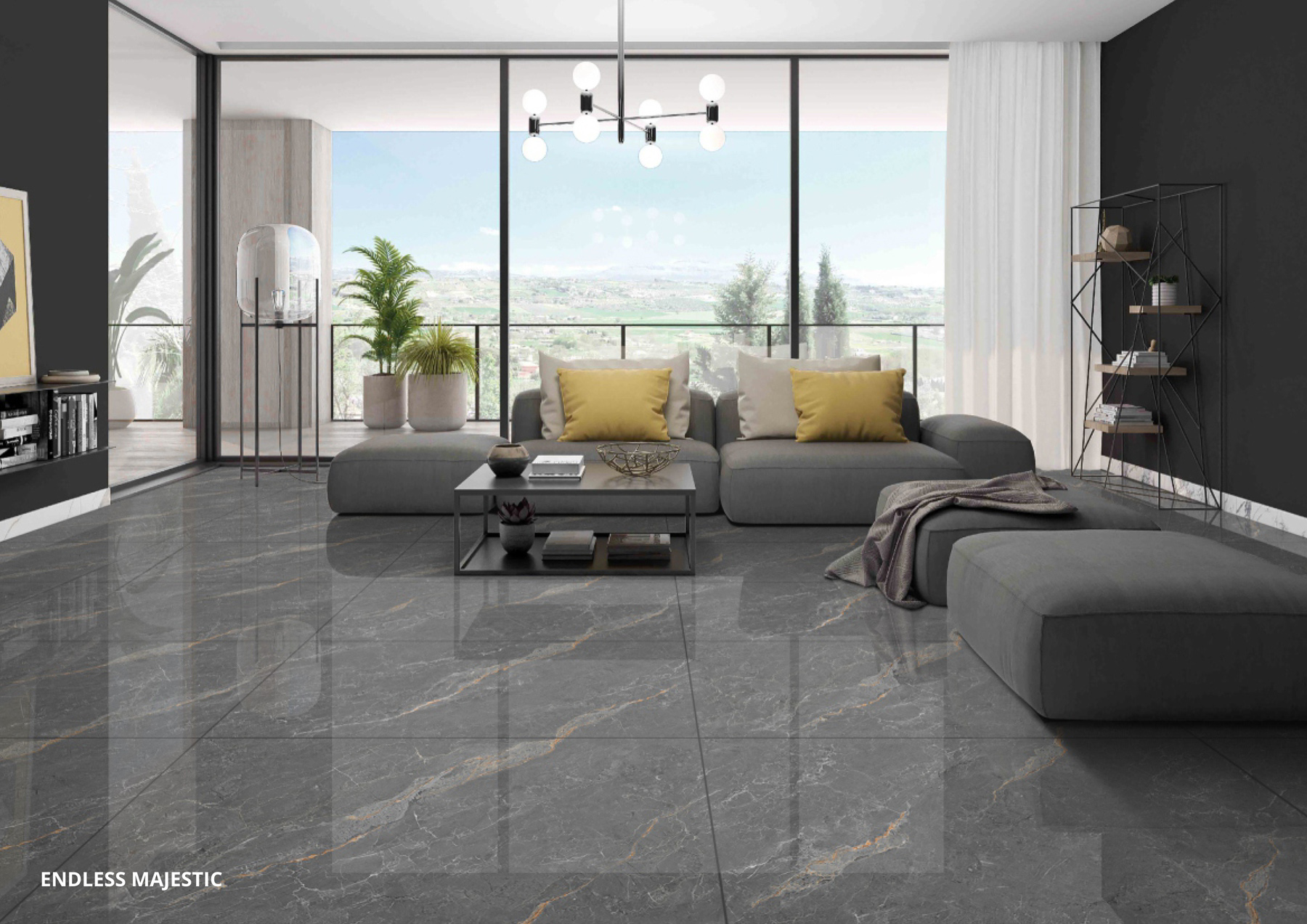 Living Room Tiles Mockup, Living Room Tiles Preview