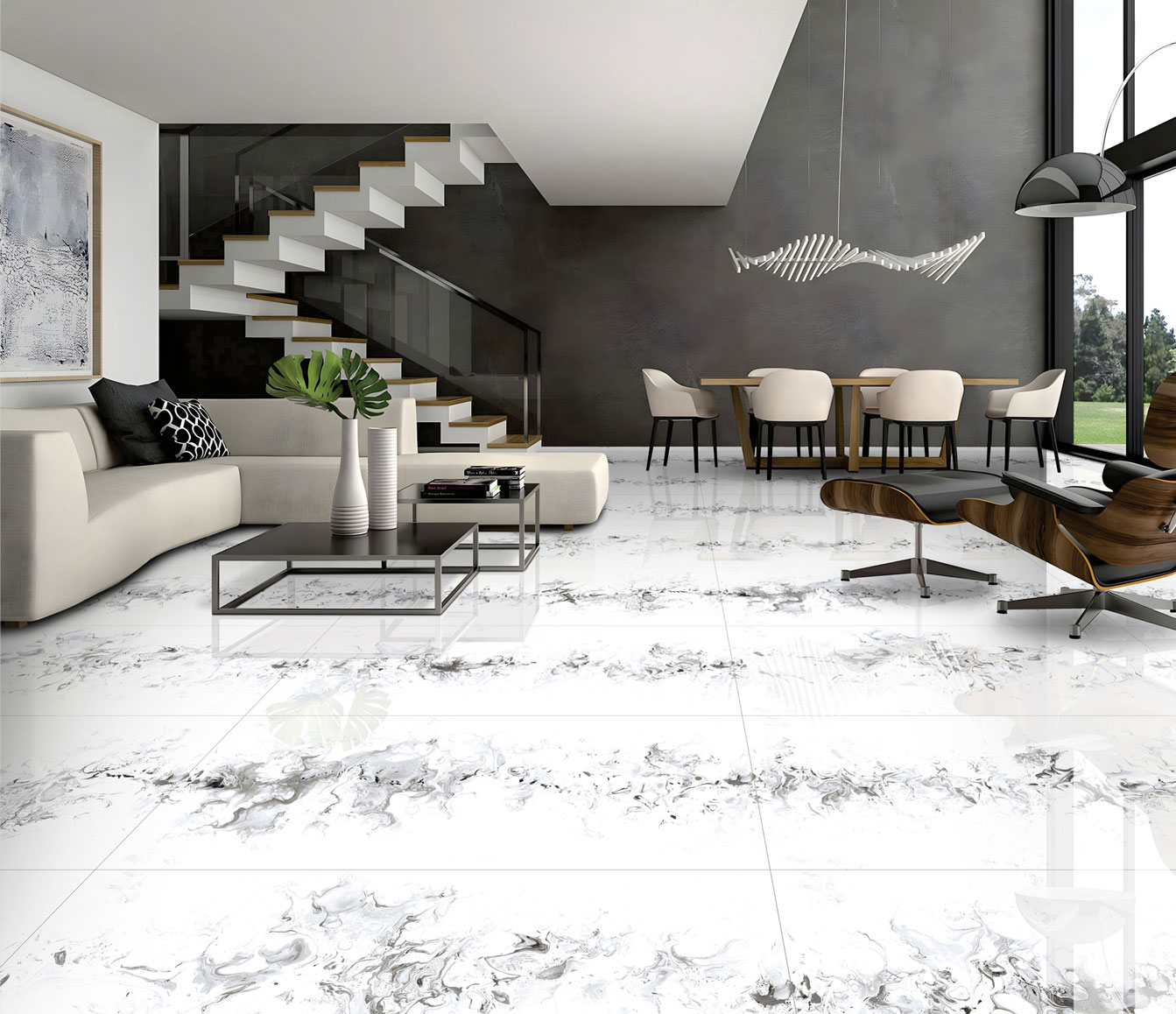 Living Room Tiles Mockup, Living Room Tiles Preview