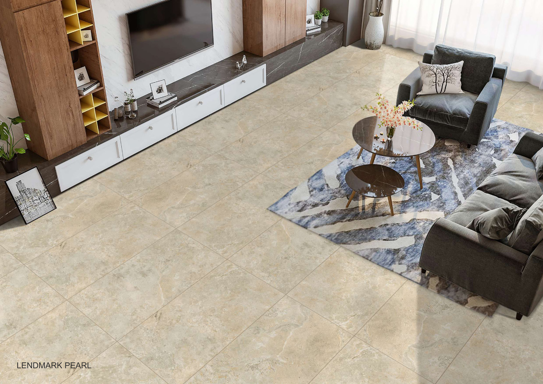 Living Room Tiles Mockup, Living Room Tiles Preview