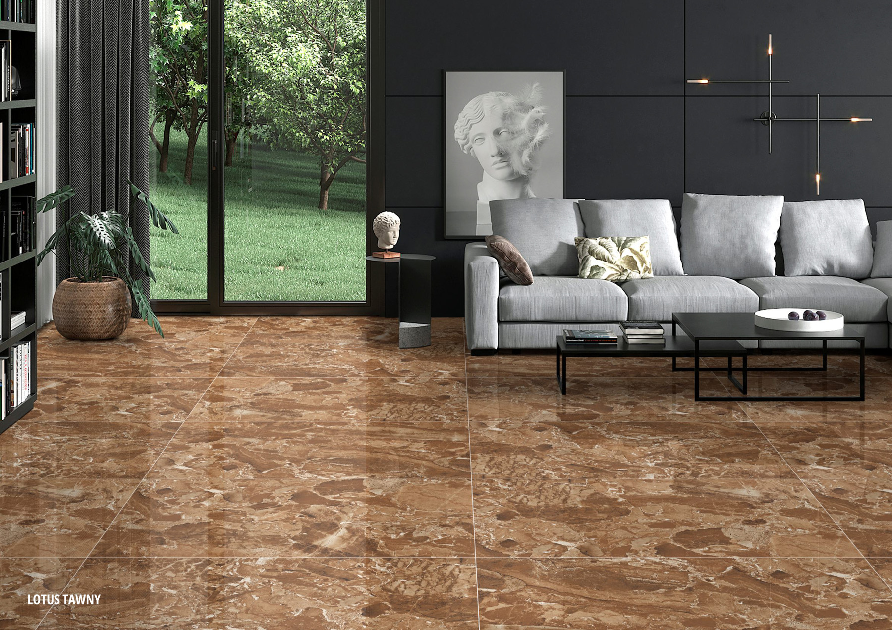 Living Room Tiles Mockup, Living Room Tiles Preview