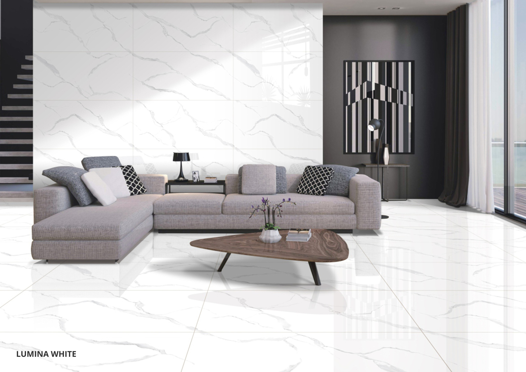 Living Room Tiles Mockup, Living Room Tiles Preview