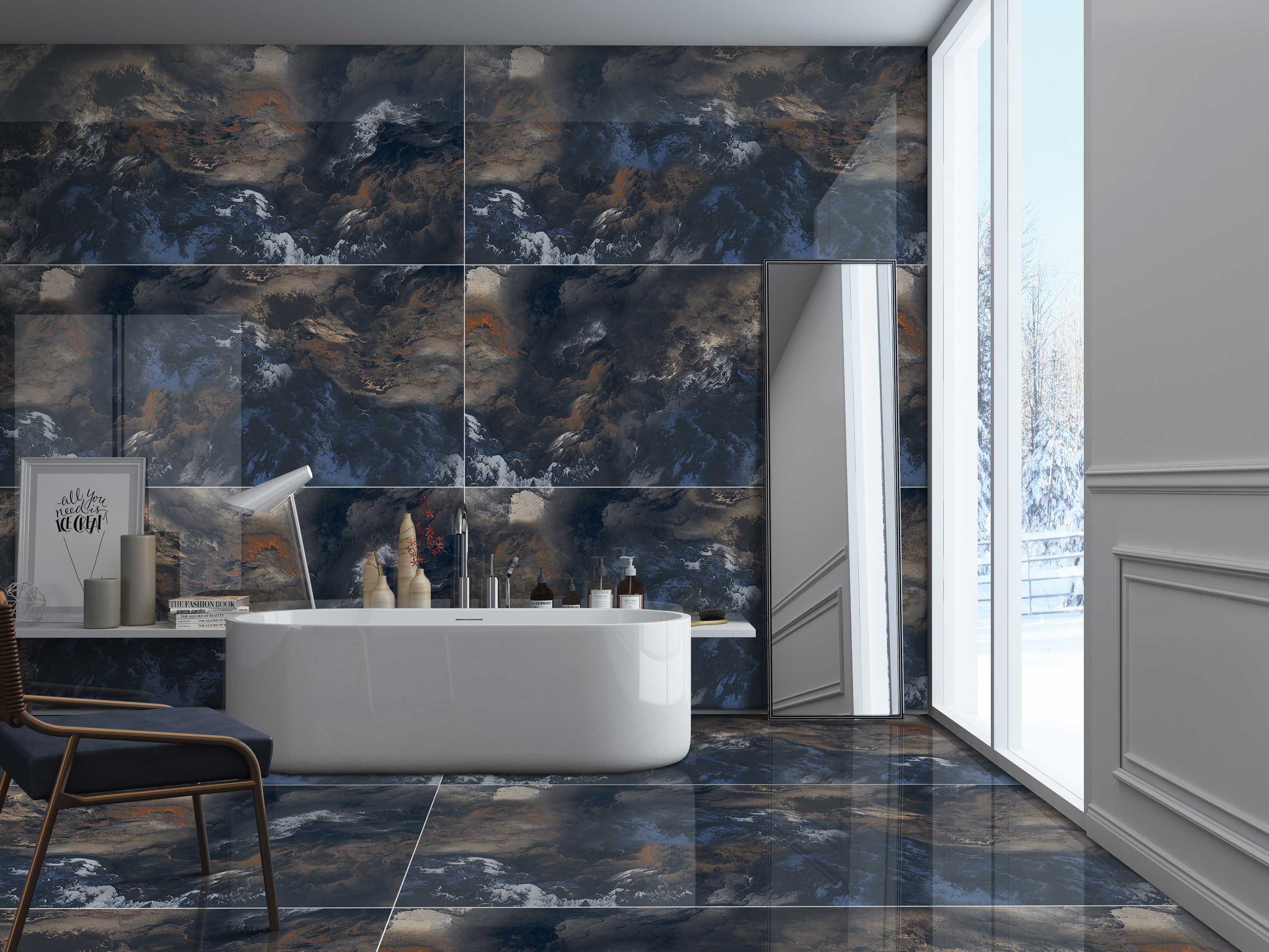 Bathroom Tiles Mockup, Bathroom Tiles Preview