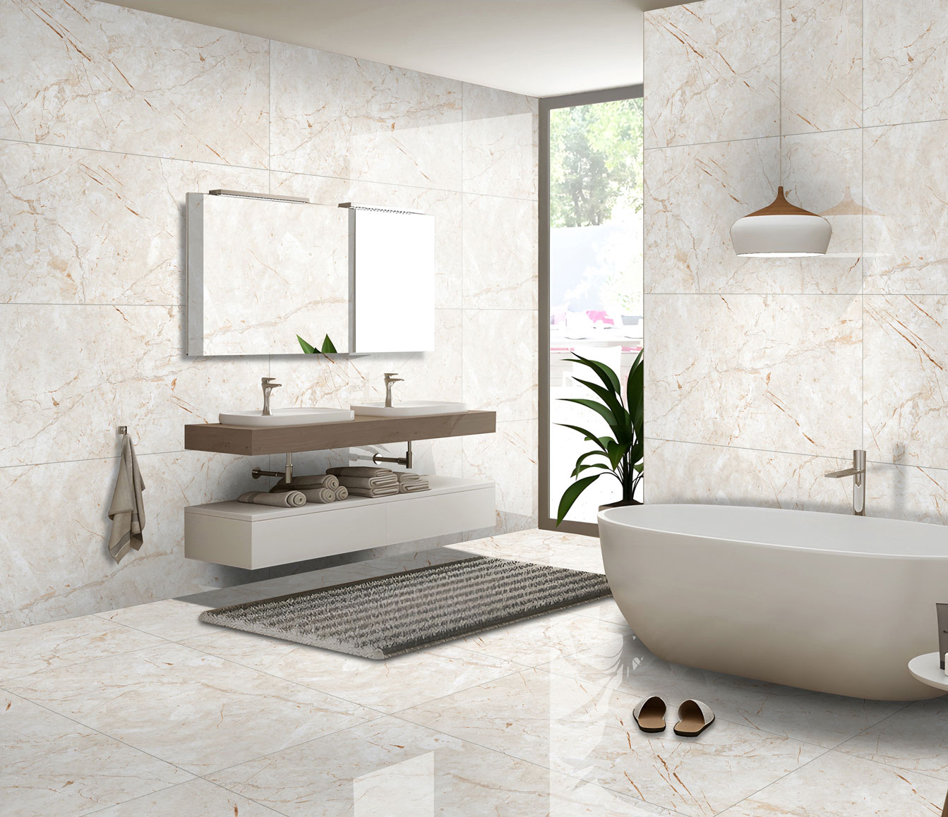 Bathroom Tiles Mockup, Bathroom Tiles Preview